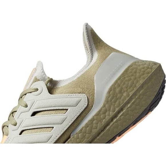 adidas Ultraboost 22 Men's Shoes GX9140 Orbit Green Gray Orange New in Box - Picture 3 of 5